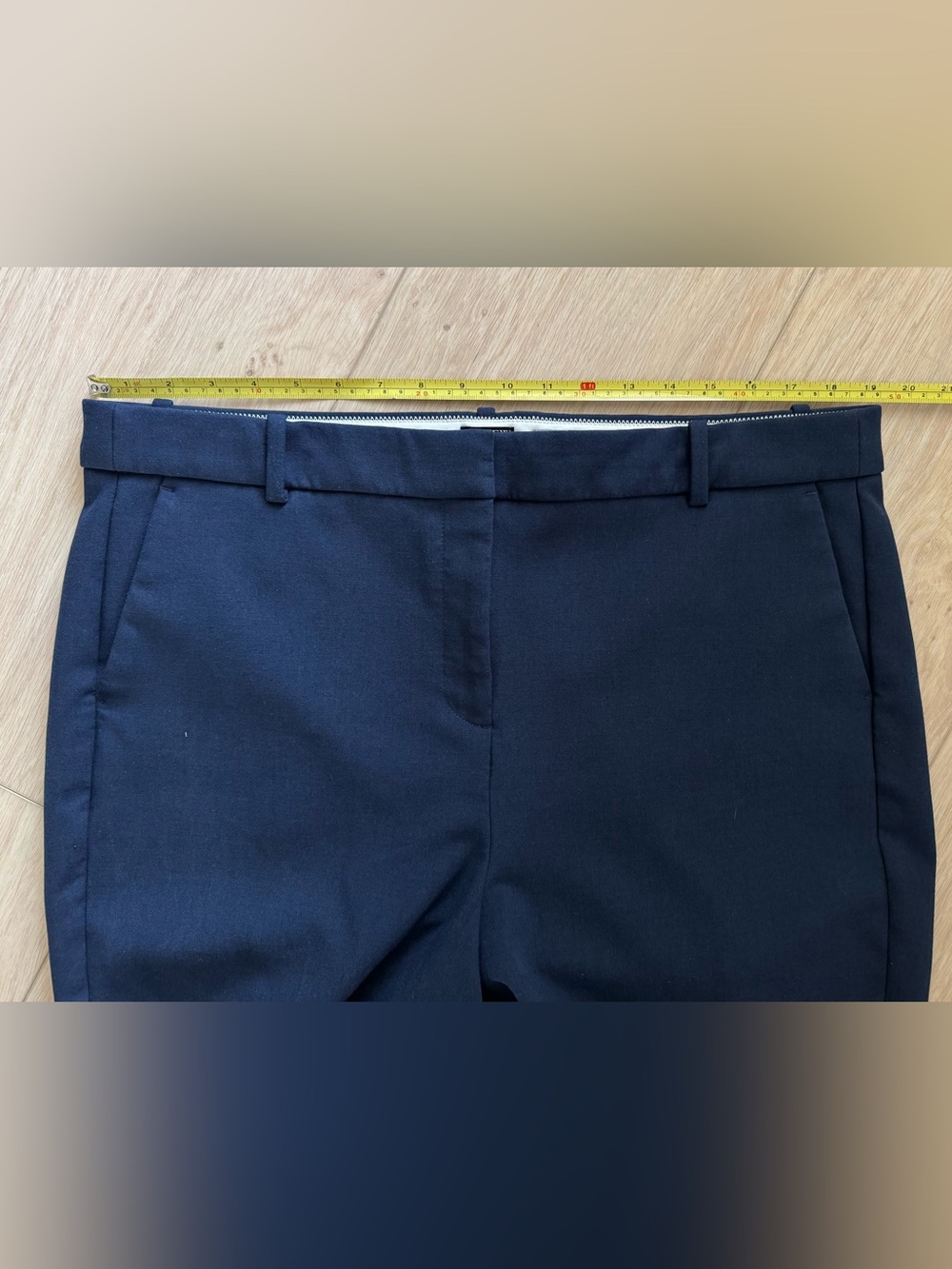 J. Crew Women’s Navy Blue Cameron Slim Cropped Pants 16 Tall Carreman Fabric - Picture 10 of 16